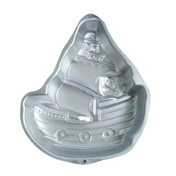 Wilton Pirate Ship Aluminum Molded Cake Pan - Picture 3 of 4